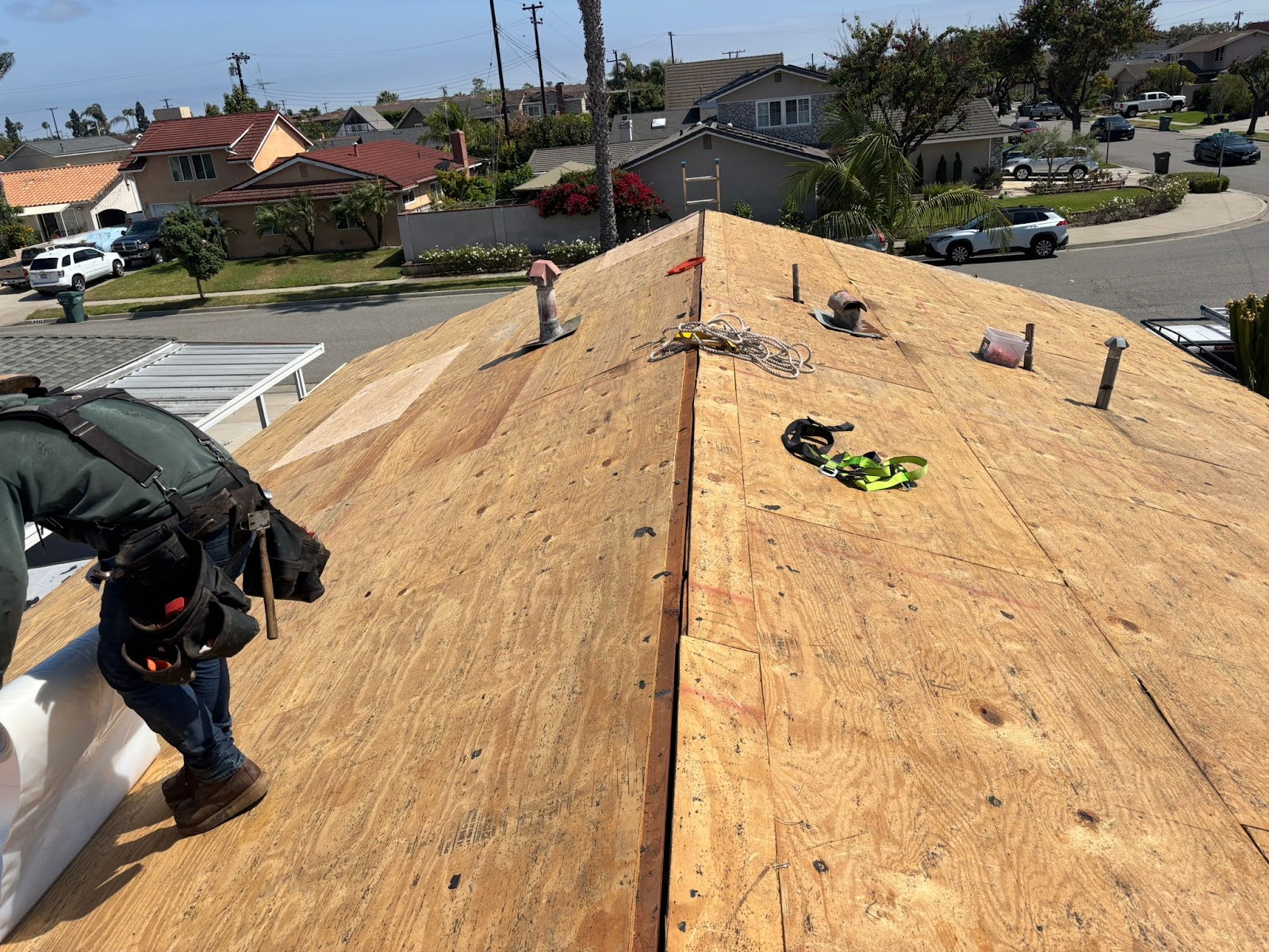 Storm Damage Response — S New Roof